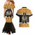 Ancient Egyptian Christmas Couples Matching Mermaid Dress and Hawaiian Shirt Anubis Eid Milad Majid - Wonder Print Shop