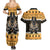 Ancient Egyptian Christmas Couples Matching Summer Maxi Dress and Hawaiian Shirt Anubis Eid Milad Majid - Wonder Print Shop