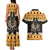 Ancient Egyptian Christmas Couples Matching Tank Maxi Dress and Hawaiian Shirt Anubis Eid Milad Majid - Wonder Print Shop