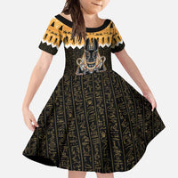 Ancient Egyptian Christmas Family Matching Mermaid Dress and Hawaiian Shirt Anubis Eid Milad Majid - Wonder Print Shop