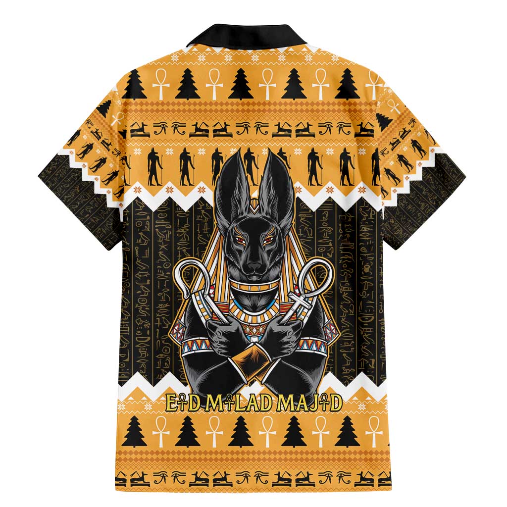 Ancient Egyptian Christmas Family Matching Mermaid Dress and Hawaiian Shirt Anubis Eid Milad Majid - Wonder Print Shop