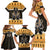 Ancient Egyptian Christmas Family Matching Short Sleeve Bodycon Dress and Hawaiian Shirt Anubis Eid Milad Majid - Wonder Print Shop