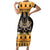 Ancient Egyptian Christmas Family Matching Short Sleeve Bodycon Dress and Hawaiian Shirt Anubis Eid Milad Majid - Wonder Print Shop