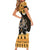 Ancient Egyptian Christmas Family Matching Short Sleeve Bodycon Dress and Hawaiian Shirt Anubis Eid Milad Majid - Wonder Print Shop