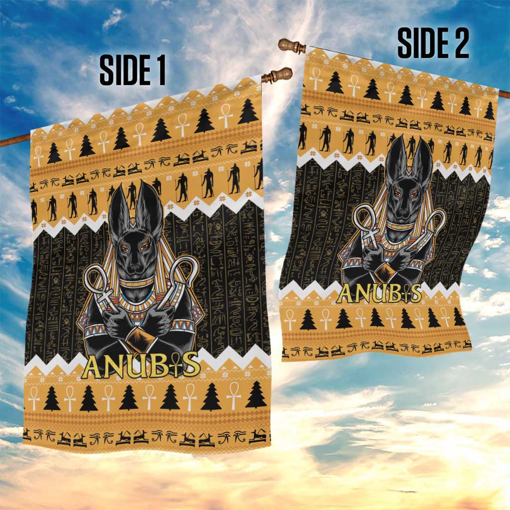 Ancient Egyptian Christmas Garden Flag Anubis Eid Milad Majid - Wonder Print Shop