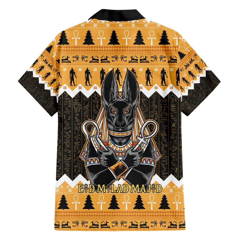 Ancient Egyptian Christmas Hawaiian Shirt Anubis Eid Milad Majid - Wonder Print Shop