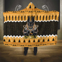 Ancient Egyptian Christmas Hooded Blanket Anubis Eid Milad Majid