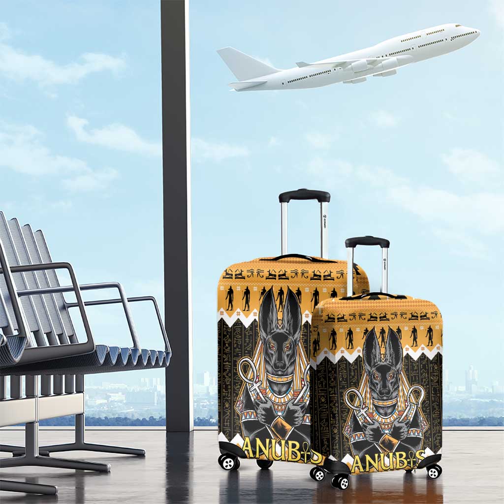 Ancient Egyptian Christmas Luggage Cover Anubis Eid Milad Majid - Wonder Print Shop