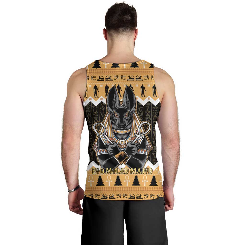 Ancient Egyptian Christmas Men Tank Top Anubis Eid Milad Majid - Wonder Print Shop