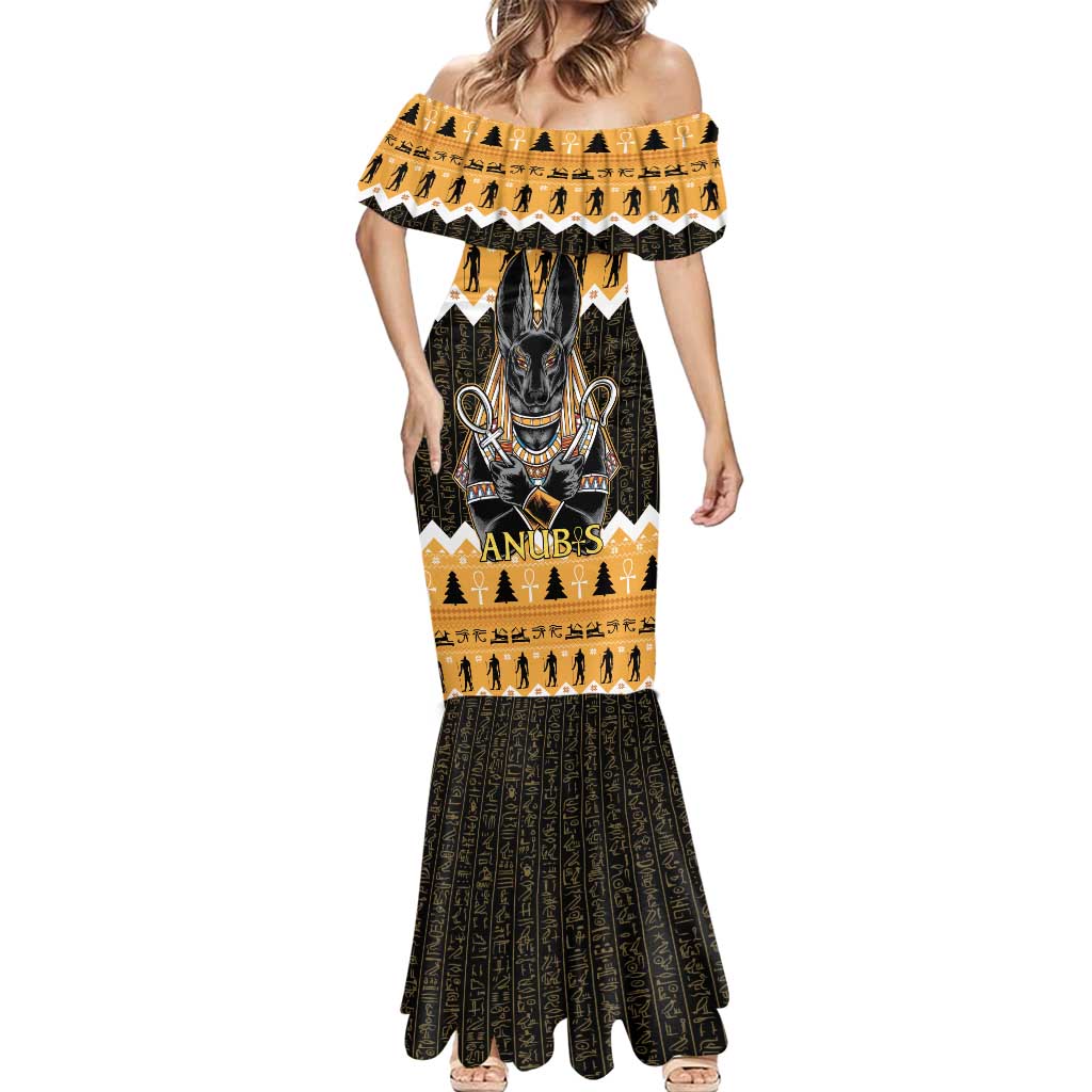 Ancient Egyptian Christmas Mermaid Dress Anubis Eid Milad Majid - Wonder Print Shop