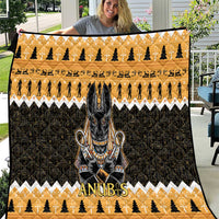 Ancient Egyptian Christmas Quilt Anubis Eid Milad Majid - Wonder Print Shop