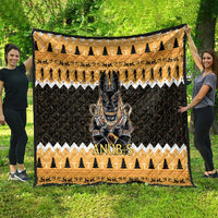 Ancient Egyptian Christmas Quilt Anubis Eid Milad Majid - Wonder Print Shop