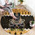 Ancient Egyptian Christmas Round Carpet Anubis Eid Milad Majid
