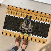 Ancient Egyptian Christmas Rubber Doormat Anubis Eid Milad Majid - Wonder Print Shop