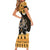 Ancient Egyptian Christmas Short Sleeve Bodycon Dress Anubis Eid Milad Majid - Wonder Print Shop