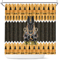 Ancient Egyptian Christmas Shower Curtain Anubis Eid Milad Majid