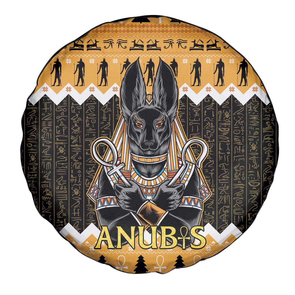 Ancient Egyptian Christmas Spare Tire Cover Anubis Eid Milad Majid - Wonder Print Shop