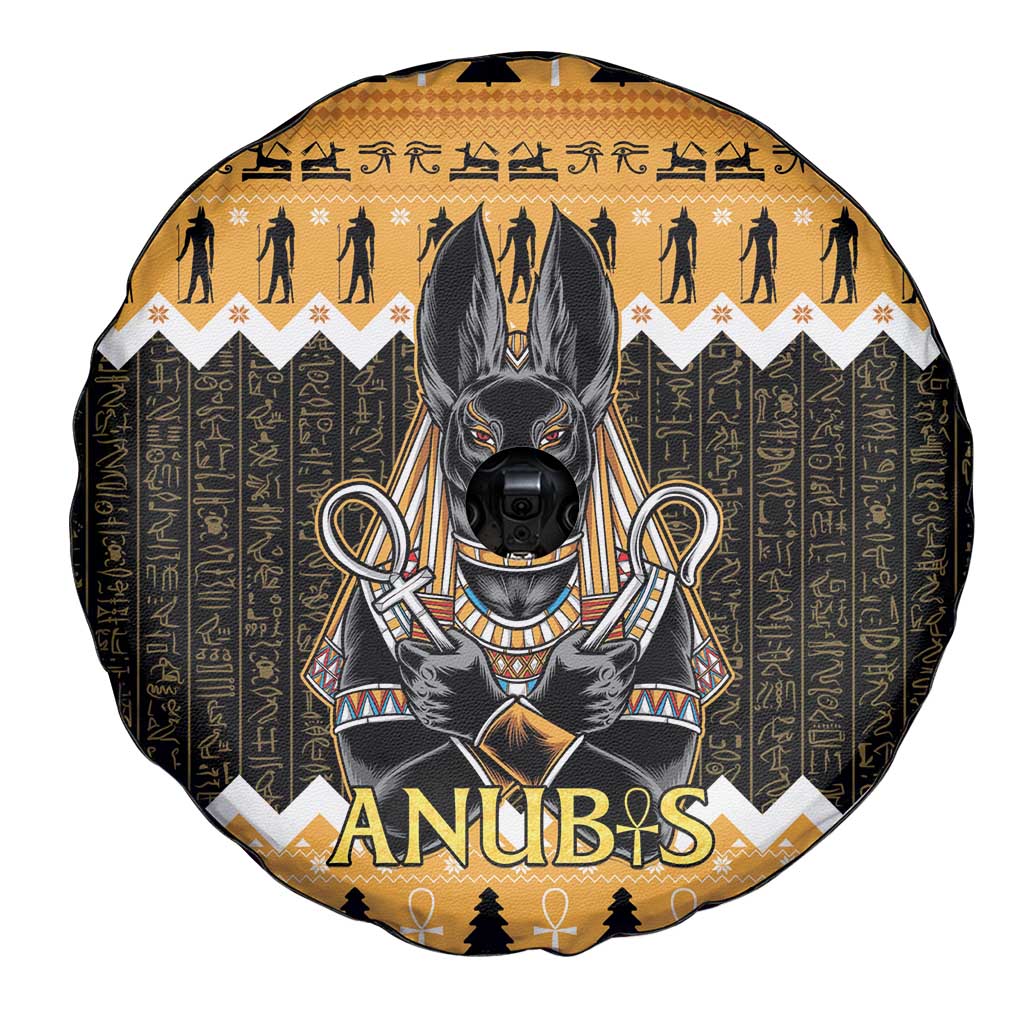 Ancient Egyptian Christmas Spare Tire Cover Anubis Eid Milad Majid - Wonder Print Shop