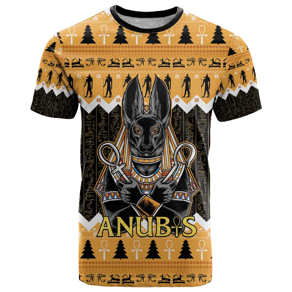 Ancient Egyptian Christmas T Shirt Anubis Eid Milad Majid - Wonder Print Shop