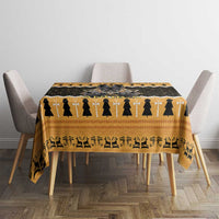 Ancient Egyptian Christmas Tablecloth Anubis Eid Milad Majid - Wonder Print Shop