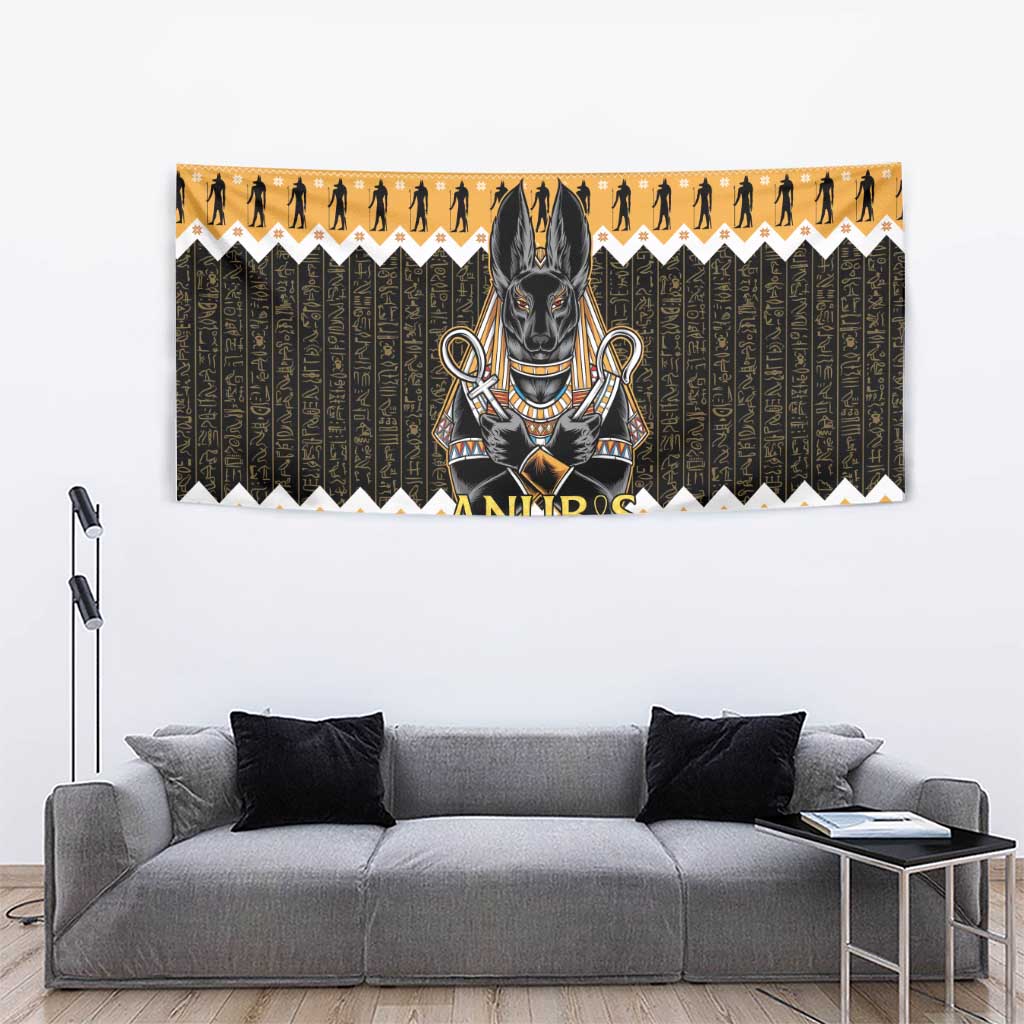 Ancient Egyptian Christmas Tapestry Anubis Eid Milad Majid - Wonder Print Shop