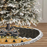 Ancient Egyptian Christmas Tree Skirt Anubis Eid Milad Majid - Wonder Print Shop