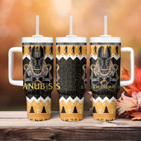 Ancient Egyptian Christmas Tumbler With Handle Anubis Eid Milad Majid - Wonder Print Shop