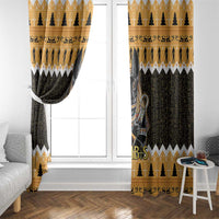 Ancient Egyptian Christmas Window Curtain Anubis Eid Milad Majid - Wonder Print Shop