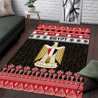 Egypt Christmas Area Rug Coat Of Arms Eid Milad Majid - Wonder Print Shop