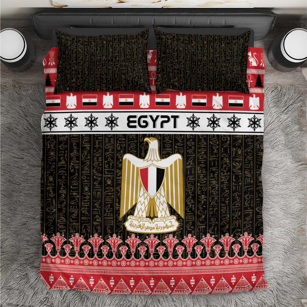 Egypt Christmas Bedding Set Coat Of Arms Eid Milad Majid - Wonder Print Shop