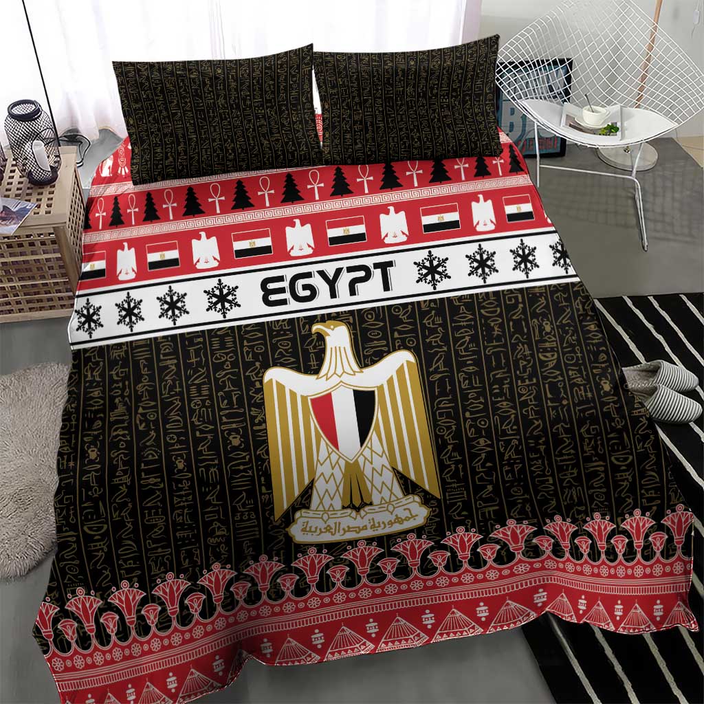 Egypt Christmas Bedding Set Coat Of Arms Eid Milad Majid - Wonder Print Shop