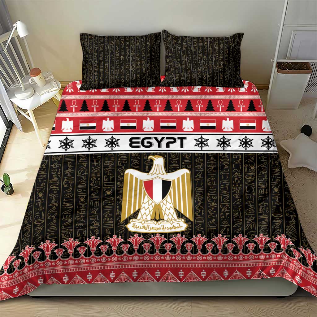 Egypt Christmas Bedding Set Coat Of Arms Eid Milad Majid - Wonder Print Shop