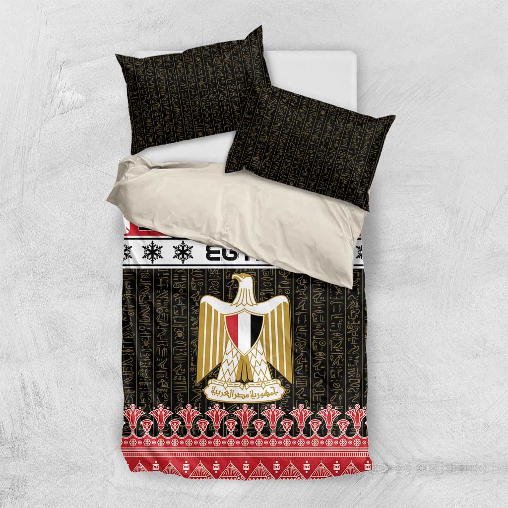 Egypt Christmas Bedding Set Coat Of Arms Eid Milad Majid - Wonder Print Shop