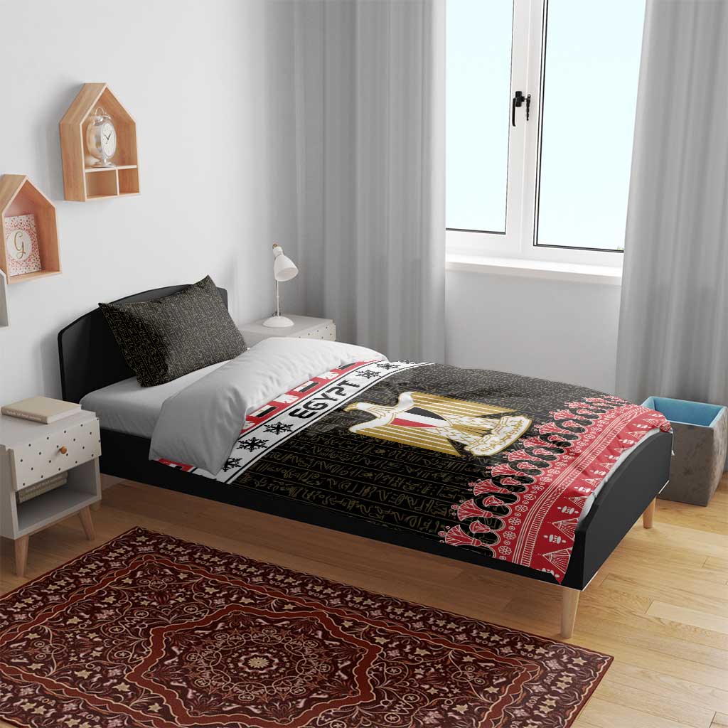 Egypt Christmas Bedding Set Coat Of Arms Eid Milad Majid - Wonder Print Shop