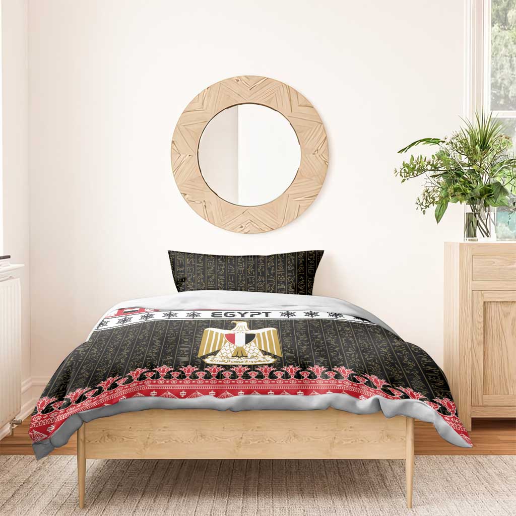 Egypt Christmas Bedding Set Coat Of Arms Eid Milad Majid - Wonder Print Shop
