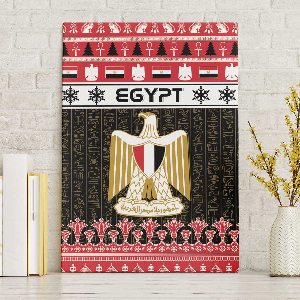 Egypt Christmas Canvas Wall Art Coat Of Arms Eid Milad Majid - Wonder Print Shop