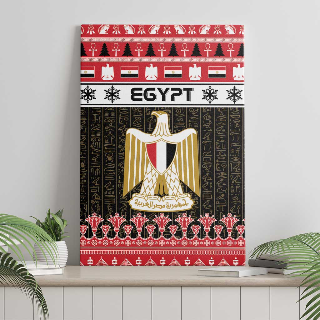Egypt Christmas Canvas Wall Art Coat Of Arms Eid Milad Majid - Wonder Print Shop