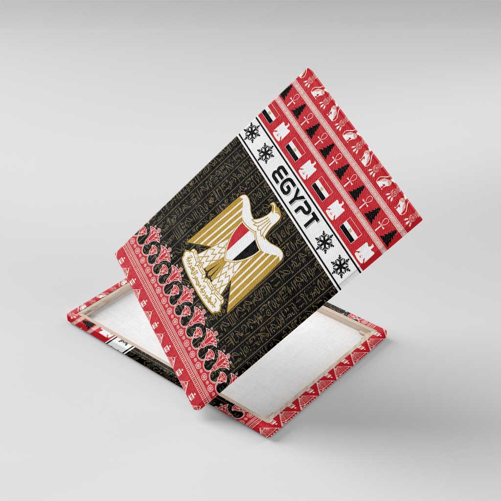 Egypt Christmas Canvas Wall Art Coat Of Arms Eid Milad Majid - Wonder Print Shop