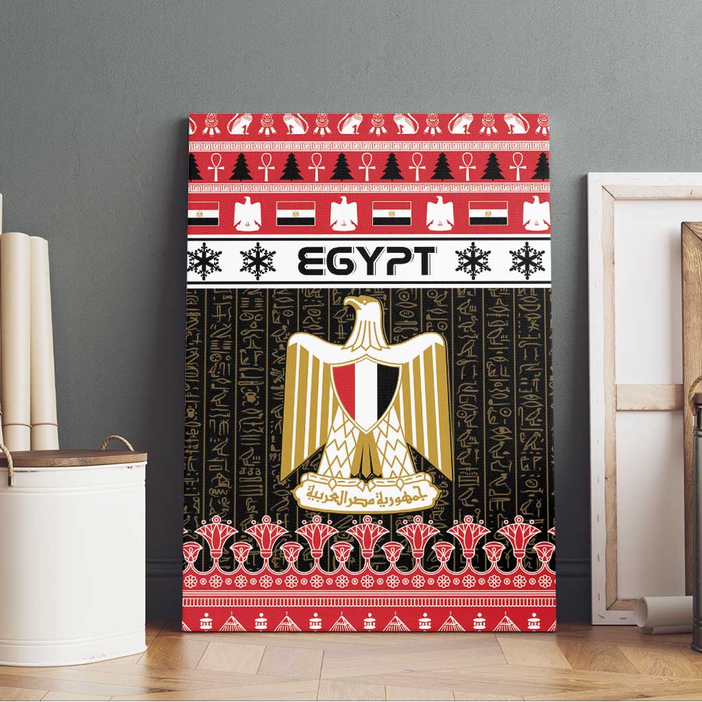 Egypt Christmas Canvas Wall Art Coat Of Arms Eid Milad Majid - Wonder Print Shop