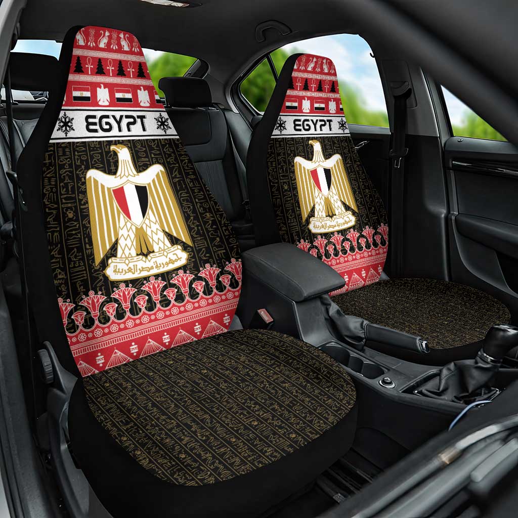 Egypt Christmas Car Seat Cover Coat Of Arms Eid Milad Majid - Wonder Print Shop