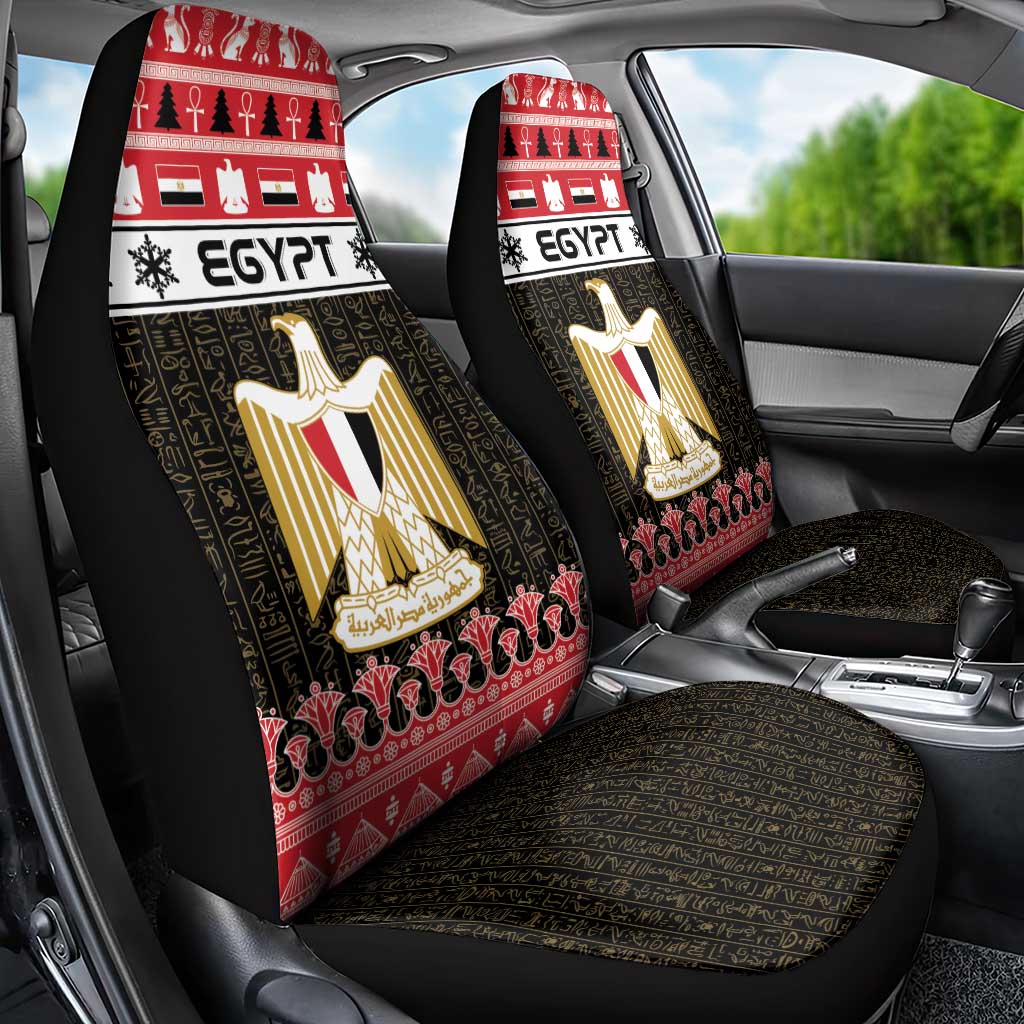 Egypt Christmas Car Seat Cover Coat Of Arms Eid Milad Majid - Wonder Print Shop