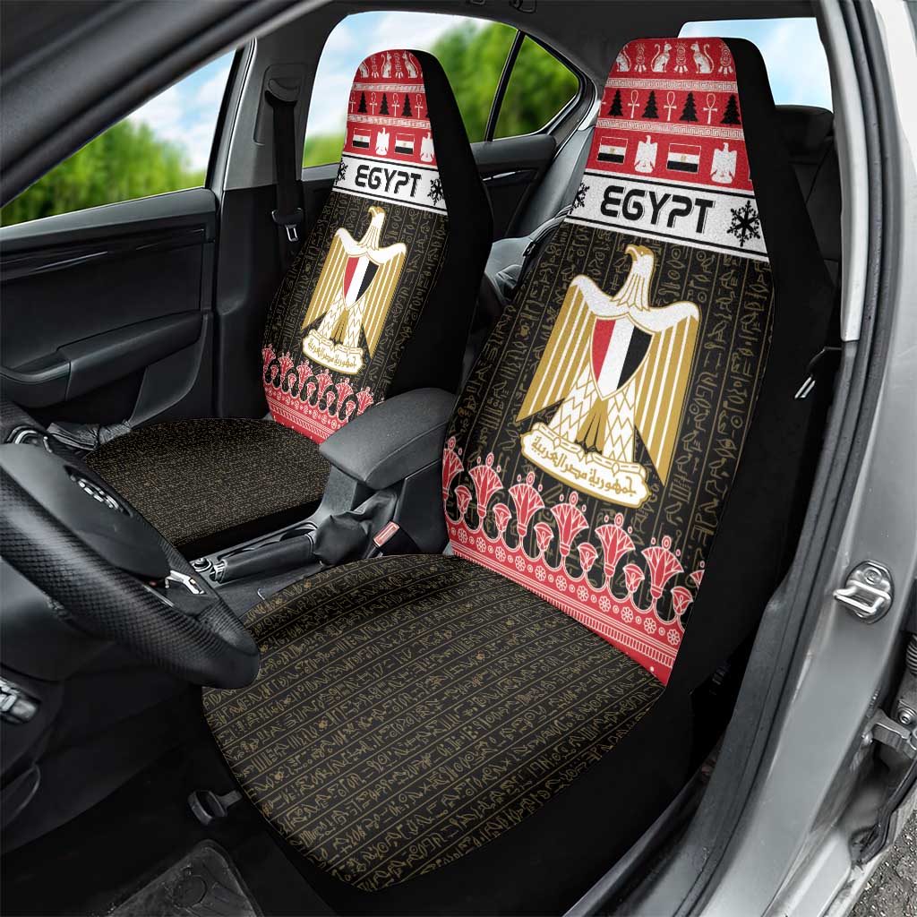 Egypt Christmas Car Seat Cover Coat Of Arms Eid Milad Majid - Wonder Print Shop