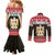 Egypt Christmas Couples Matching Mermaid Dress and Long Sleeve Button Shirt Coat Of Arms Eid Milad Majid