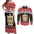 Egypt Christmas Couples Matching Off Shoulder Maxi Dress and Long Sleeve Button Shirt Coat Of Arms Eid Milad Majid - Wonder Print Shop