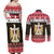Egypt Christmas Couples Matching Off Shoulder Maxi Dress and Long Sleeve Button Shirt Coat Of Arms Eid Milad Majid - Wonder Print Shop
