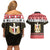 Egypt Christmas Couples Matching Off Shoulder Short Dress and Hawaiian Shirt Coat Of Arms Eid Milad Majid - Wonder Print Shop