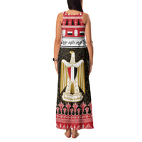Egypt Christmas Family Matching Tank Maxi Dress and Hawaiian Shirt Coat Of Arms Eid Milad Majid - Wonder Print Shop