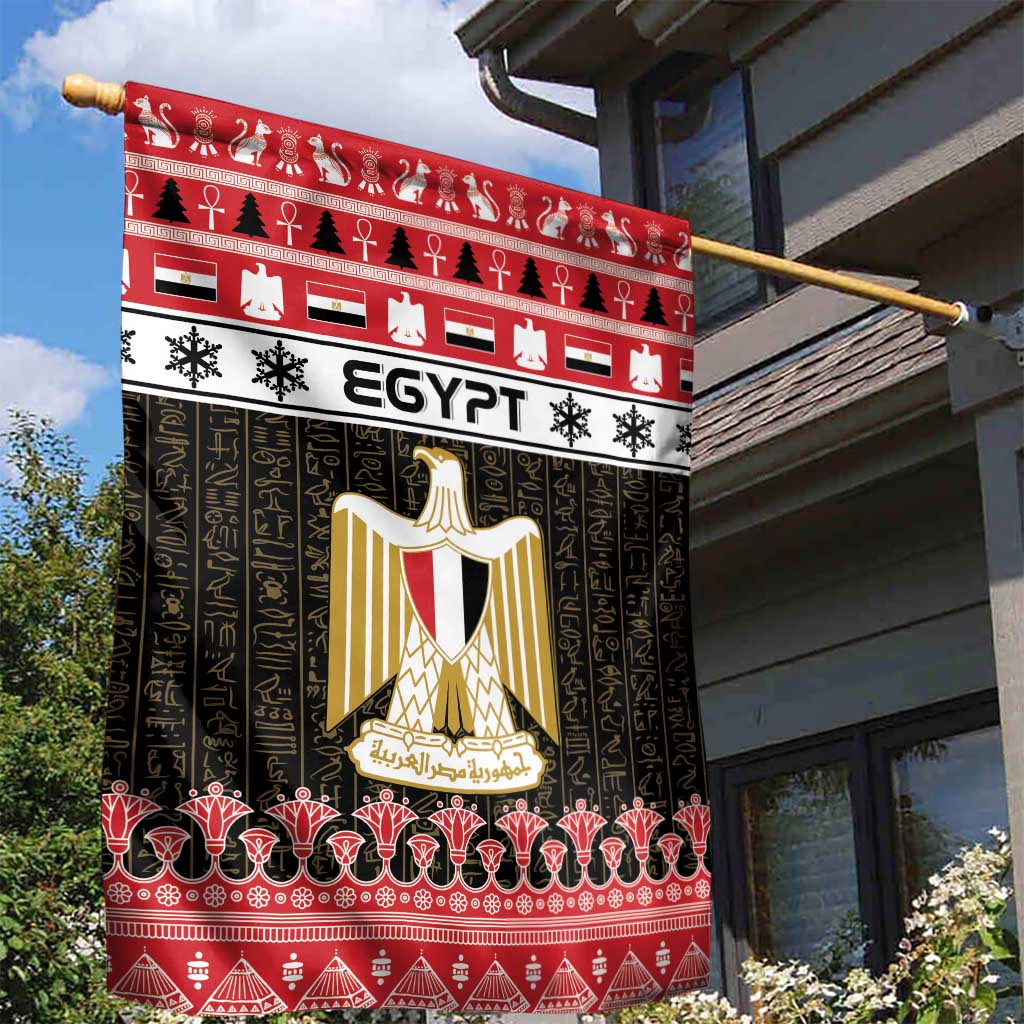 Egypt Christmas Garden Flag Coat Of Arms Eid Milad Majid - Wonder Print Shop