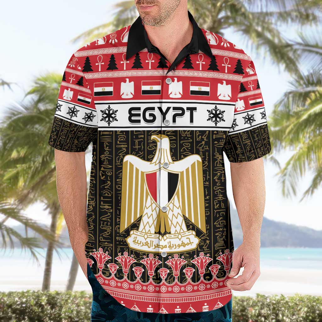 Egypt Christmas Hawaiian Shirt Coat Of Arms Eid Milad Majid LT15