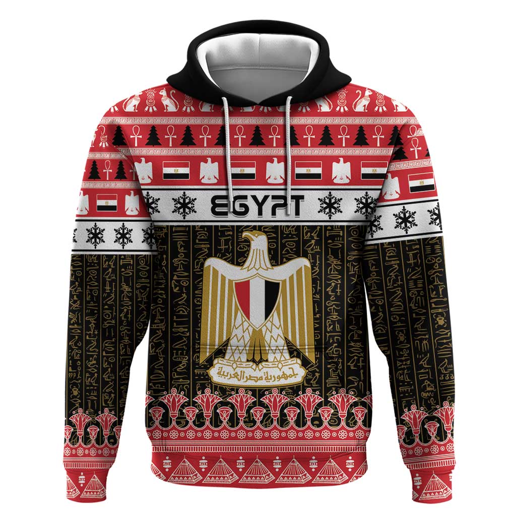 Egypt Christmas Hoodie Coat Of Arms Eid Milad Majid - Wonder Print Shop